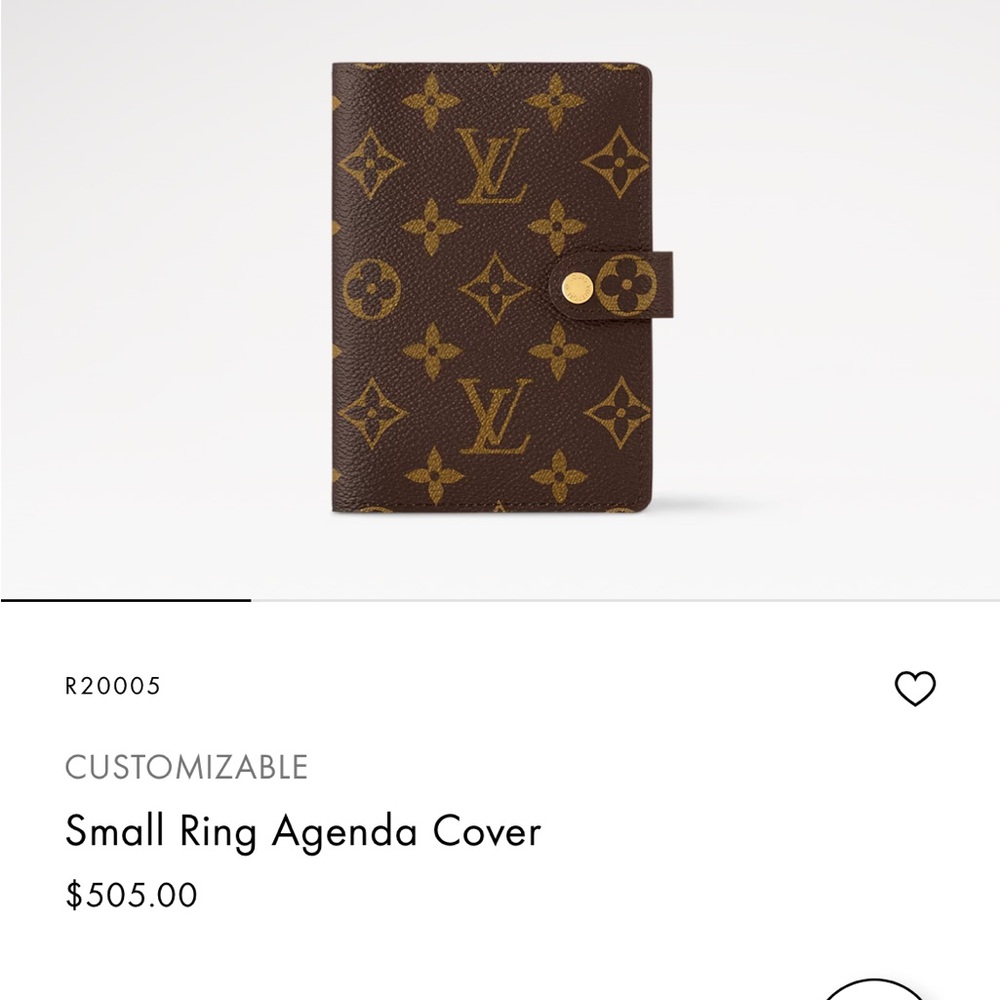 Louis Vuitton Small Ring Agenda Cover